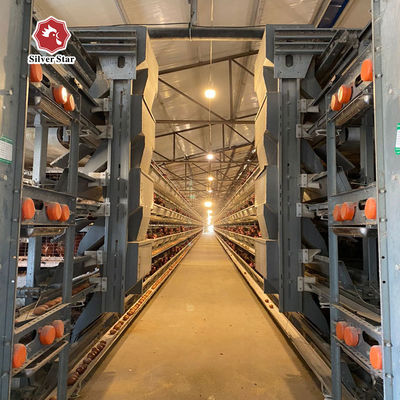 Hot Dip Galvanized Steel High Capacity Battery Chicken Cage with Automatic Feeding & Drinking System for Large Poultry Farm